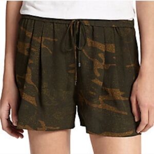 Haute Hippie Silk Camo Shorts